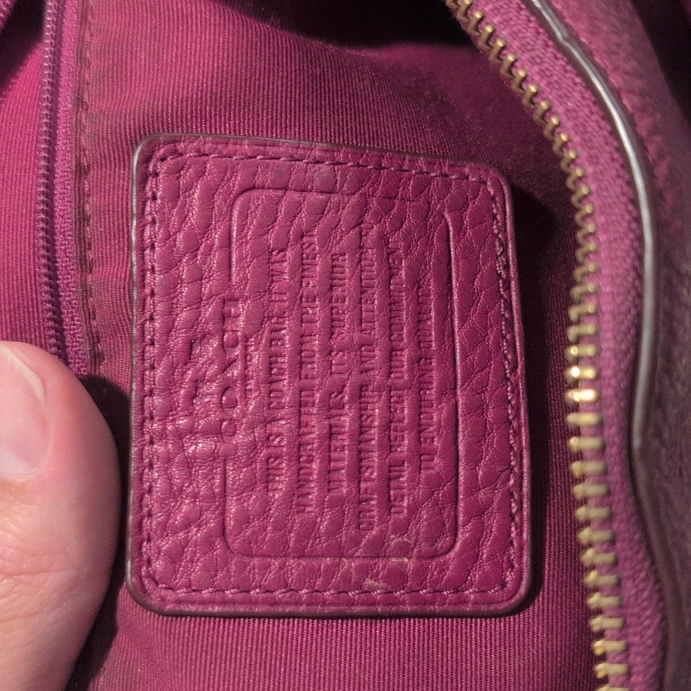 Coach Pebble Leather Small Kelsey Satchel USED - Picture 8 of 9